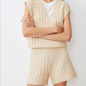 H&M sweater vest & shorts